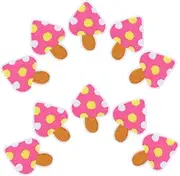 jojofuny 10pcs Mushroom Embroidered Iron Patches for DIY Repair Wear Resistant Hat and Clothes Decoration Easy to Sew Jeans Shirts and Accessories