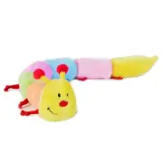ZippyPaws - Colorful Caterpillar Squeaky Stuffed Plush Dog Toy - Deluxe Squea...