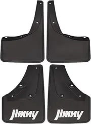 JSCARLIFE Mud Flaps Kit for S-uzuki Jimny BJ74 2019-2022 Premium Front Rear Set Mud Flaps Splash Guards Mudguards Protective Fender 4pcs, Moulded Full Protection Set Splash Mud Guards Black