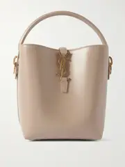 [SAINT LAURENT] SAINT LAURENT - Le 37 Small Leather Bucket Bag - Beige - One size One size Neutrals