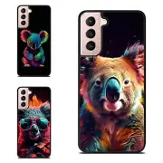 For Samsung S7 S8 S9 S10 S20 Plus Lite fluorescent koala smiling Heavy Duty Case