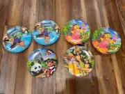 6 VINTAGE 1996 Ronald McDonald RONALD MCDONALD’S Plates DAY AT THE ZOO