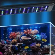 Marine Led Aquarium Light, Zingbabu 72W Reef Coral Light Dimmable Full Spectrum