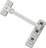 Toyvian Window Lock Adjustable Safety Lock for Windows Doors Easy Installation No Screw Required for Home Security Safety Prevent Accidental Openings
