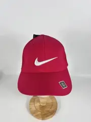 New NWT Nike Golf VRS 20XI Flexfit Hat M/L Pink White Swoosh Cap Golfing