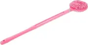 Mikinona Exfoliating Body Sc Adults Bathing Brush Massage Brush Back Cleaning Scrubber Detachable Bath Brush Soft Pink