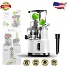 High Yield Slow Masticating Juicer with Wide Chute - Easy Clean White Appliance