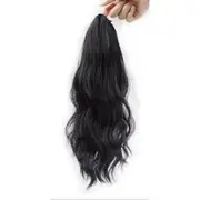 Wavy Ponytail Hair Clamp Light Brown - One Size