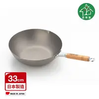 在飛比找momo購物網優惠-【吉來家】日本COOKPAL超輕純鈦炒鍋33cm★送不鏽鋼鍋