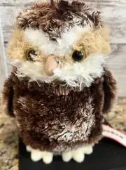Douglas Owl Moon Light Plush Brown Soft Cuddly Machine Washable 8” New Old Stock