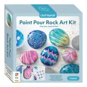 Craft Maker Project Paint Pour Rock Art Activity Craft Kit Creative Hobby