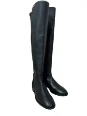 New Stuart Weitzman half-leather/stretch back Pull-on Boot Sz 8 Made in Spain