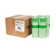 -6400 HB3039-8 Certified Compostable Bag - 30X39” Green Bags for 30 Gallon Bin -