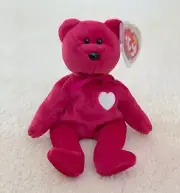 TY Beanie Baby - VALENTINA the Bear (8.5") - MWMT *RETIRED* Stuffed Collectible