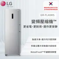 在飛比找有閑購物優惠-【LG】 變頻直立式冷凍櫃 精緻銀 / 324L (冷凍32