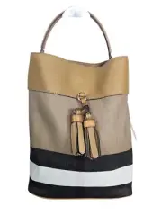 Burberry Ashby Medium Tassel Hobo Bag Saddle Brown NWT - $1,350 Retail