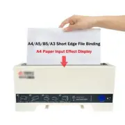 220V Electric Hot Melt Glue Binder Small Book F/A4 A5 B5 A3 35mm Binding Machine