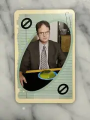 Rainn Wilson The Office Dwight Schrute 2021 Mattel UNO Blue Skip