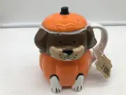 Lang Design Ceramic 16oz Pumpkin Dog Coffee Mug CC01B64003