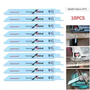 10Pcs S922EF 150mm Reciprocating Saw Blades Set For Bosch Makita Metal Cutting