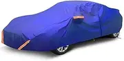 Car Cover for Abarth 500/500C/595|with Cotton Car Cover All-Weather Outdoor，Durable, Waterproof, Scratch-Resistant, Dustproof, and UV-Resistant UE-MAOLU(Blue,595)