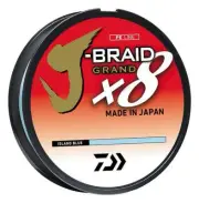 Daiwa J- Braid Grand 8x 50lb 150yds Island Blue (Free Shipping within US)