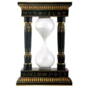PT Pacific Trading Hand Painted Pharaoh's Sand Timer with White Sand