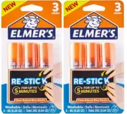 2 Packs of Elmer’s Re-Stick School Glue Sticks, 3 Count