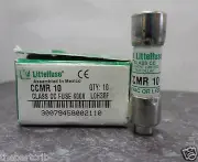New Lot Llittelfuse CCMR 10 Amp Fuses LPCC 10 Class CC 600V NIB