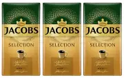 3 JACOBS SELECTION Premium Ground Coffee Packs Made in Germany 500g 18oz