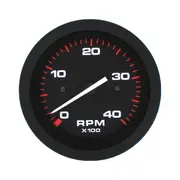Veethree Black Amega Tachometer 4000 RPM