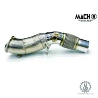 在飛比找蝦皮商城優惠-MACH5 高流量帶三元催化頭段 當派 排氣管 BMW F3