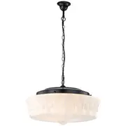 Art Deco Black Period Lighting Chain Pendants Abbotsford Lights Retro Traditional