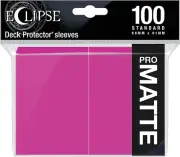 Ultra Pro E-15621 Eclipse Standard Matte Sleeves 100 Pack-Hot Pink