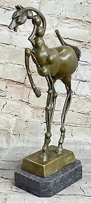Dali Horse Bronze Statue Sculpture Surreal Figure Modern Art 13" x 8"