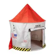 Kids Space Ship Play Tent Rocket Imaginative Indoor Outdoor Boys Girls Fort Red