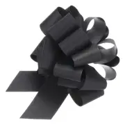 5pcs 4 Inch Large Pull Bow Gift Wrapping Big Pull Bows Ribbon Black