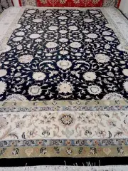 Large Oriental Afghan Chobi Hand made Knotted Wool Rug Carpet Floor Room 370x240