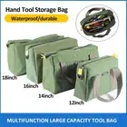 Large Heavy Duty Waterproof Canvas Tool Bag, Portable Organizer & Storage Case