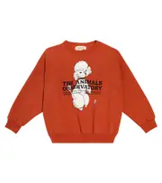 The Animals Observatory Big Bear printed cotton sweatshirt