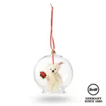 STEIFF德國金耳釦泰迪熊 - TEDDY BEAR ORNAMENT, WHITE (限量版吊飾)