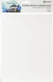 Simon Hurley create. 110lbs Cardstock 8.5"X11" 10/Pkg-White HUA67467