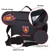(38 * 30.5 * 6.5CM)Double Sided Fireproof Bag Pouch For LiPo Battery Money FA