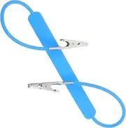 DINHEAROM Metal Napkin Holder Clip Silicone Grips Dual- Scarf Bib Clips for Clinics and Home Use Sturdy Metal Construction for Efficient Multi-functional Applications