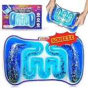 Squishy Sensory Tubes Fidget Toys - Sensory Toys for Kids and Adults with Adhd, Anxiety, And Autism, Visual, Auditory, and Tactile Three-in-One Squeeze Fidget Toys, Holiday and Birthday Gifts for Kids