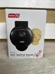 Dash Skull Mini Waffle Maker! Brand New! SHIMMER BLACK