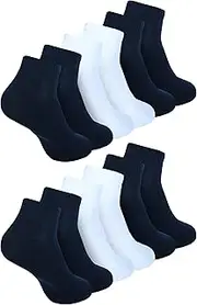 [Zaccai] Women's Ankle Socks Casual Lightweight Cotton Socks (6 Pairs)