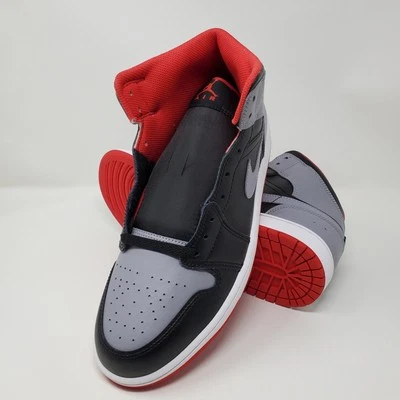 Air Jordan Air Jordan 1 Mid 'Bred Shadow' DQ8426-006 Men's Size 10.5