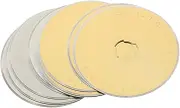 STOBOK 10pcs Titanium-Plated Replacement Blades for Fabric Rotary Cutter 45mm Quilting Rotary Discs Lightweight Cutting Tools