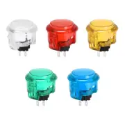 30mm Mounting Momentary Game Push Button Switch for Video Games 5Colors 5pcs